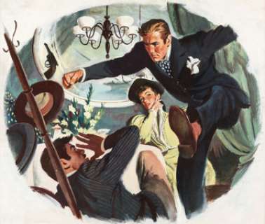 Perry Peterson Saturday Evening Post Magazine "Politico" Story Illustration Original Art (Saturday - | Heritage