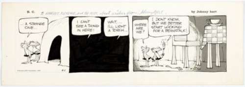 Johnny Hart B.C. Daily Comic Strip Original Art dated 4-11-68 (Publishers-Hall Syndicate, 1968).... | Heritage