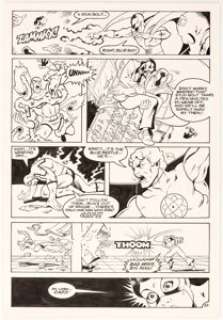 Greg Guler and Bill Neville Americomics Special #1 Story Page 20 Blue Beetle, Captain Atom, and Nightshade Origina...