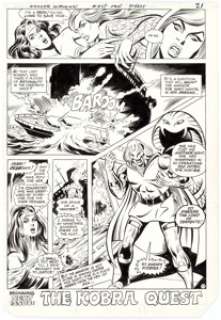 José Delbo and Dave Hunt Wonder Woman #275 Story Page 17 Cheetah Original Art (DC, 1981)....