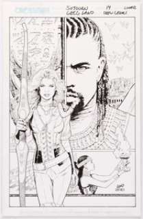Greg Land and Drew Geraci Sojourn #14 Cover Original Art (CrossGen, 2002)....