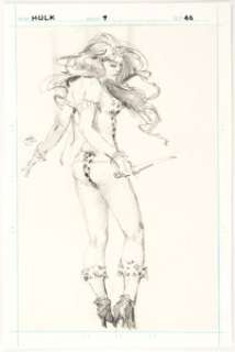 Tony DeZuniga The Rampaging Hulk #9 "Shanna the She Devil" Folio Section Splash Page 40 Original Art (Marvel Comic... | Heritage