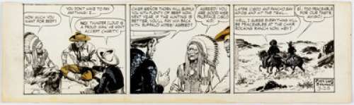 Jose Luis Salinas Cisco Kid Daily Comic Strip Original Art dated 3-28-59(King Features Syndicate, 1959)....