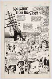 Tom Yeates Alien Encounters #1 Complete 4-Page Story "Watcher from the Skies" Original Art (FantaCo Enterprises, 1... (Total: 4 Original Art) | Heritage