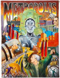 Anton Brzezinski Metropolis Movie Poster Painting Original Art (1999). ... | Heritage