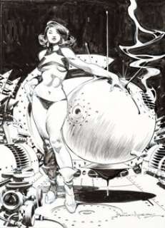 Tom Grindberg - Wilma Deering of Buck Rogers Illustration Original Art (undated).... | Heritage