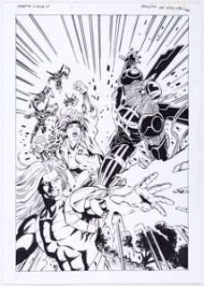 Lee Sullivan Essential X-Men #45 Cover Original Art (Panini UK, 1998)....