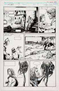 Barry Windsor-Smith, Bob Layton, and John Holdredge X-O Manowar #1 Story Page 9 Enhanced Original Art (Valiant, 19... | Heritage