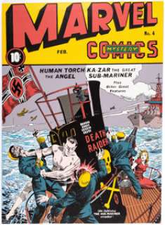 Marvel Mystery Comics #4 Cover Recreation Painting Original Art (c. 2000s).... | Heritage