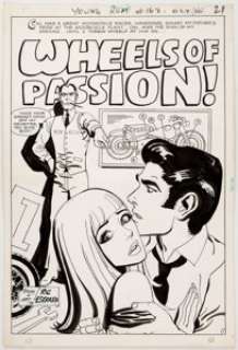  - Ric Estrada Young Romance #162 Splash Story Page 1 Original Art (DC, 1969)....