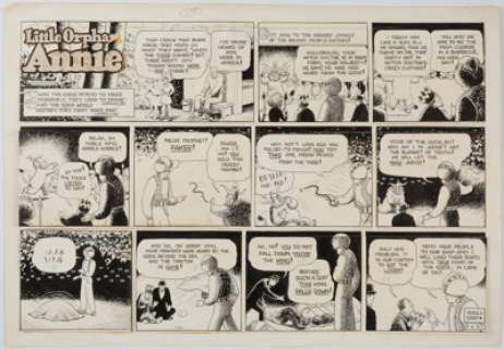 Harold Gray Little Orphan Annie Sunday Comic Strip Original Art dated 8-6-67 (Chicago Tribune Syndicate, 1967).... | Heritage