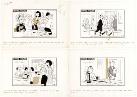 Cy Olson Office Hours Daily Single-Panel Comic Strip Original Art Group of 100 (King Features Syndicate, 1960s).... (Total: 100 Original Art) | Heritage