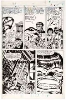  - Ron Wilson and Fran Matera Hulk Magazine #11 Story Page 9 Original Art (Marvel, 1978)....