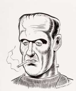 Daniel Clowes - Frankenstein’s Monster Speciality Illustration Original Art (2018).... | Heritage