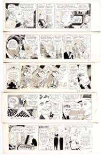 Bob Lubbers Robin Malone Daily Comic Strip Original Art Group of 10 (NEA, 1967). ... (Total: 10 Original Art) | Heritage