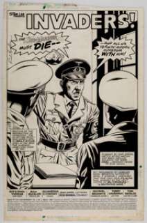  - Rich Buckler and Roy Richardson (and company) Saga of the Sub-Mariner #5 Splash Page 1 Original Art (Marvel, 1989)...