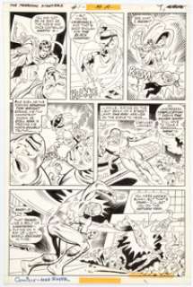  - Ric Estrada and Mike Royer Freedom Fighters #1 Story Page 4 Black Condor, Doll Man, and Ra...
