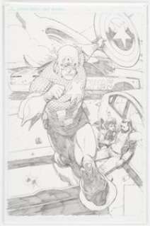 Leinil Francis Yu Captain America #1 Splash Page 8 Original Art (Marvel Comics, 2018).... | Heritage