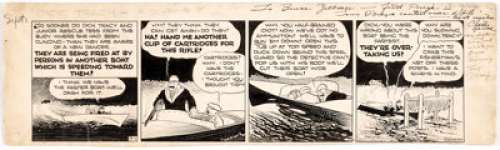 Chester Gould Dick Tracy Daily Comic Strip Original Art dated 9-1-33 (Chicago Tribune Syndicate, 1933). ... | Heritage