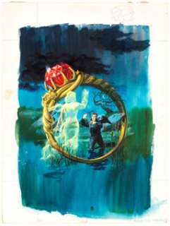 Gold Key Artist Ripley’s Believe It or Not! True Ghost Stories#37 Cover Original Art and Color Proof Group of 2 (G... (Total: 2 Illustration Art) | Heritage