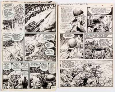 Vic Catan and Angel Trinidad G.I. Combat #234 Story Page Original Art Group of 2 (DC, 1981).... (Total: 2 Original Art)