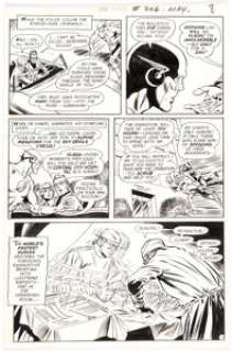 Irv Novick and Murphy Anderson The Flash #206 Story Page 7 Original Art (DC, 1971). The Flash uses his super-speed - | Heritage