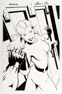 Derec Aucoin and Rich Faber Quicksilver #4 Splash Page 1 Original Art (Marvel, 1998). Crystal welcomes her -