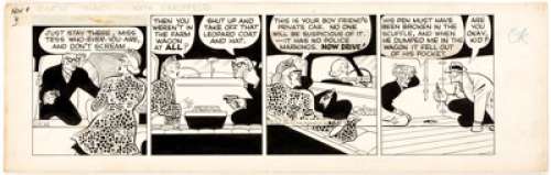 Chester Gould Dick Tracy Daily Comic Strip Original Art dated 11-9-45 (News Syndicate Co., Inc., 1945). Homicidal - | Heritage