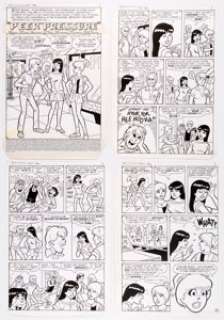 Dan DeCarlo and Jim DeCarlo Archie’s Girls Betty and Veronica #327 Complete 6-Page Story "Peer Pressure" - | Heritage