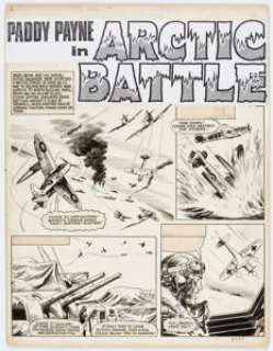 Peter Sarson (attributed) Lion "Paddy Payne" Story Page 1 Original Art (IPC, c. 1966). Page 1 of a two -