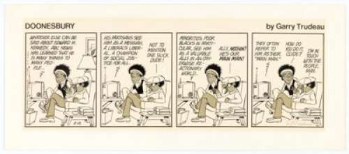 Garry Trudeau and Don Carlton Doonesbury Daily Comic Strip Original Art dated 2-12-79 (Universal Press Syndicate, ... | Heritage
