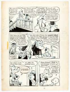 Walt Kelly The Pogo Peek-A-Book Story Page 18 Original Art (Simon & Schuster, 1955). Kelly found more humanity - | Heritage