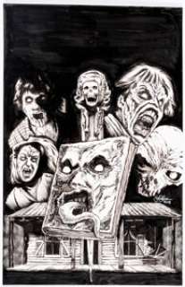 Jason Moore Alacakaranlik Dergi (Twilight Magazine) #21 Cover Evil Dead Original Art (2018)....