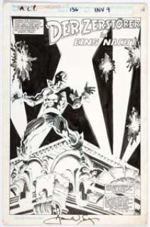 James Fry and Mark Badger - Marvel Comics Presents #156 Splash Story Page 1 Original Art (Marvel, 1994).