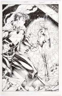 Brett Booth And Norm Rapmund | Superman #28 Splash Page 20 Starfire Original Art (DC, 2014). | Heritage