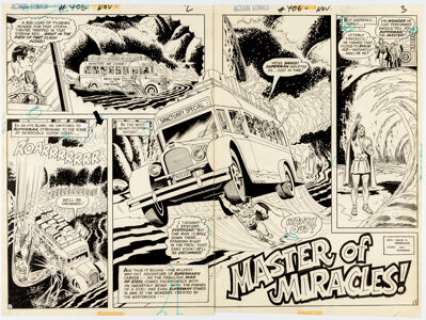 Curt Swan And Murphy Anderson | Action Comics #406 Double Page Spread 2-3 Original Art (DC, 1971). | Heritage