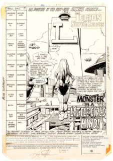 Keith Giffen And Bruce Patterson | Legion of Super-Heroes Annual #1 Splash Page 1 Original Art (DC, 1982). | Heritage