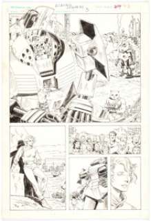 Judith Hunt and Murphy Anderson - Robotech Defenders #2 Story Page 32 Original Art (DC Comics,1985).