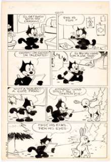 Otto Messmer | Felix the Cat #7 Story Page 3 Original Art (Dell Publ., 1949). | Heritage