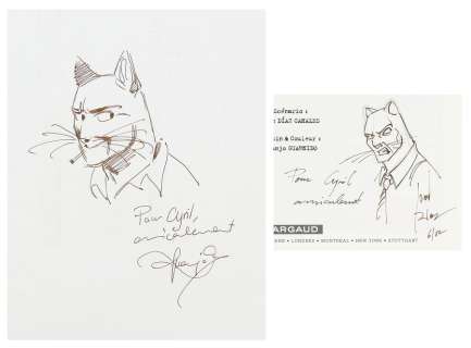 Guarnido | Blacksad 1 (ré 2000) agrémenté de 2… | AZ auction