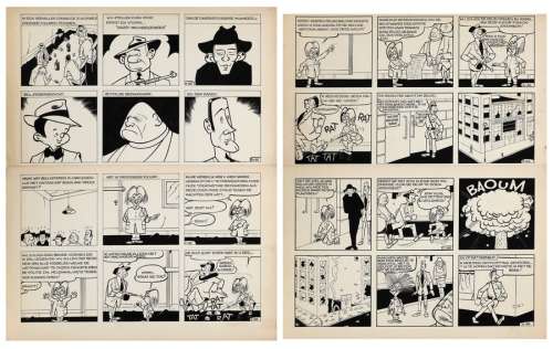 Goscinny | Dick Dicks, planches n°2 et 3 (numérotées 135… | AZ auction