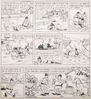 Original page from Ons Volkske drawn by Willy Vandersteen - early ’50s | Zwiggelaar Auctions