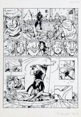 Stalner (Jean-Marc) | La Esmeralda, planche n°21 à l’encre de Chine… | AZ auction