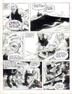 Gillon - Moby Dick, page 38 50 x 65 cm, encre de chine