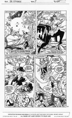 Jackson Guice | JACKSON GUICE 1989 DR. STRANGE #7 PAGE | Tri-State Original Art