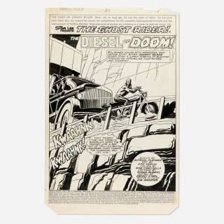 Don Perlin, Ghost Rider #51 Story Page 1 Original Art (Marvel Comics, 1980) | Landry Pop Auctions