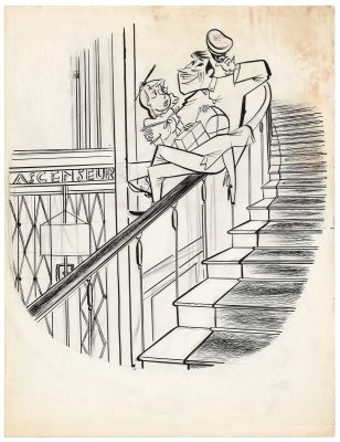 Sempé | Lot 582 - Illustration à l’encre de Chine et à la mine de… | AZ auction