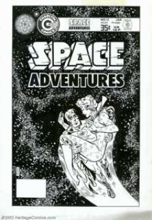 Steve Ditko - Original Cover Art for Space Adventures #12 (Charlton, 1979). A cosmically creative cover - | Heritage