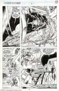 John Byrne and Paul Ryan - Original Art for Avengers West Coast #57, page 24 (Marvel, 1990). Wonder Man smacks a - | Heritage