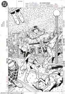 Kevin Maguire and Ty Templeton - Original Cover Art for Superboy #12 (DC, 1991). A stunning, gravity-defying - | Heritage